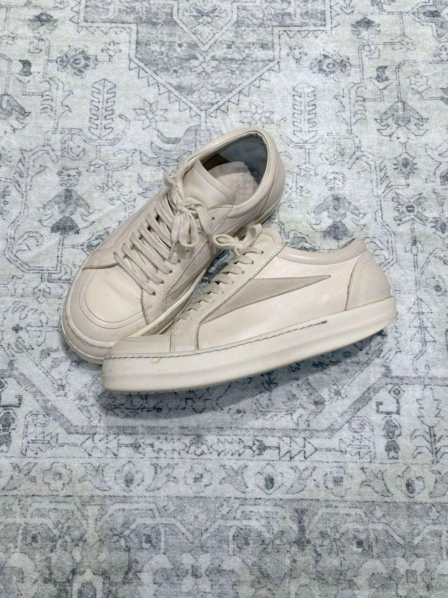 Rick Owens Low-Top White Shoes