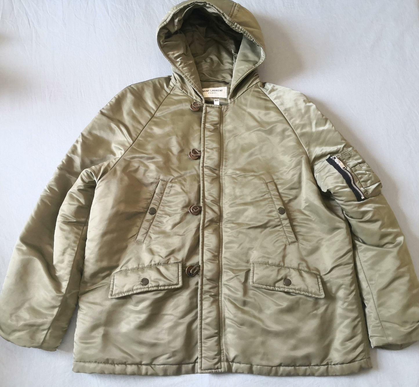 Saint Laurent SLP MA1 Olive Padded Jacket
