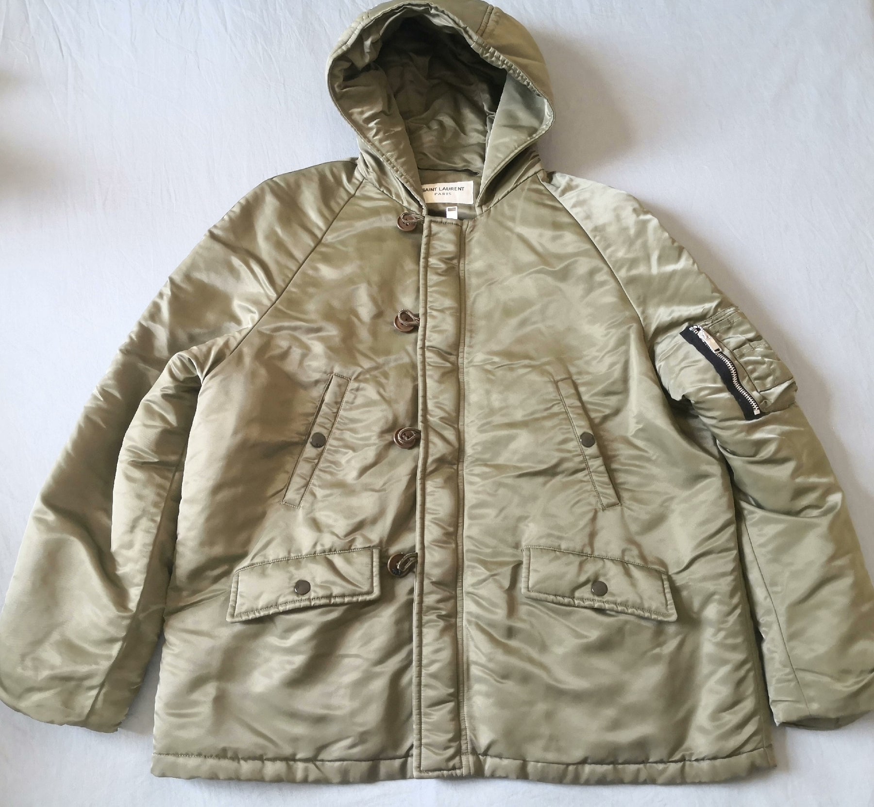 Saint Laurent SLP MA1 Olive Padded Jacket