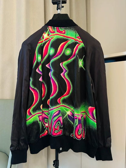 Celine Rock Crystal Love Baseball Jacket