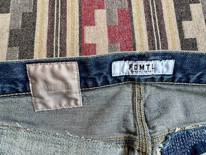 fdmtl classic fit red line denim pants