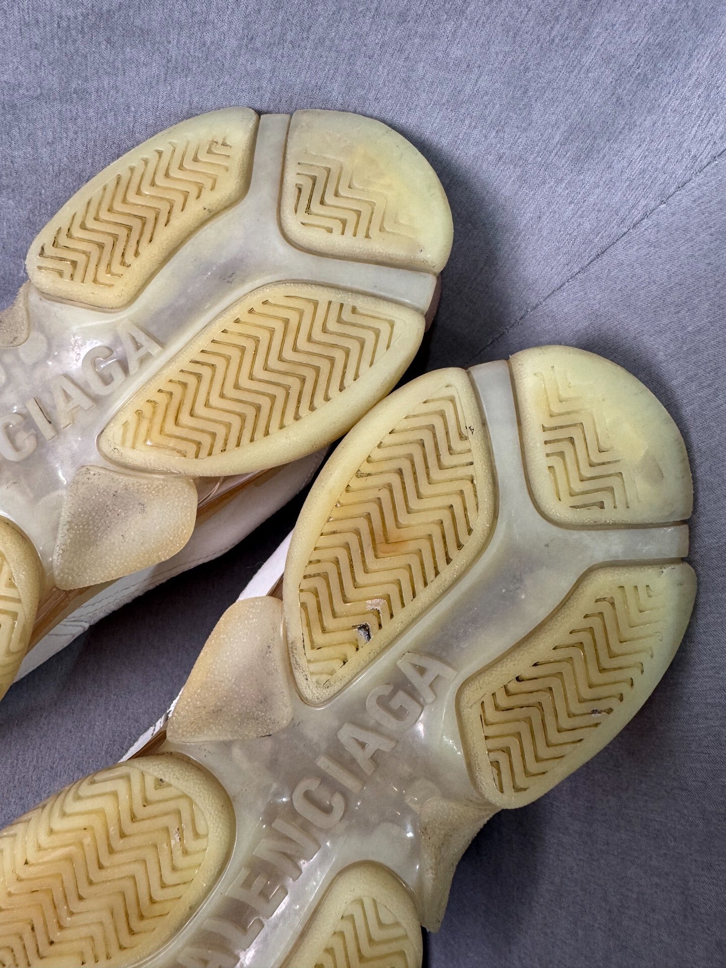 Balenciaga Triple S Cream Sneakers Size 42