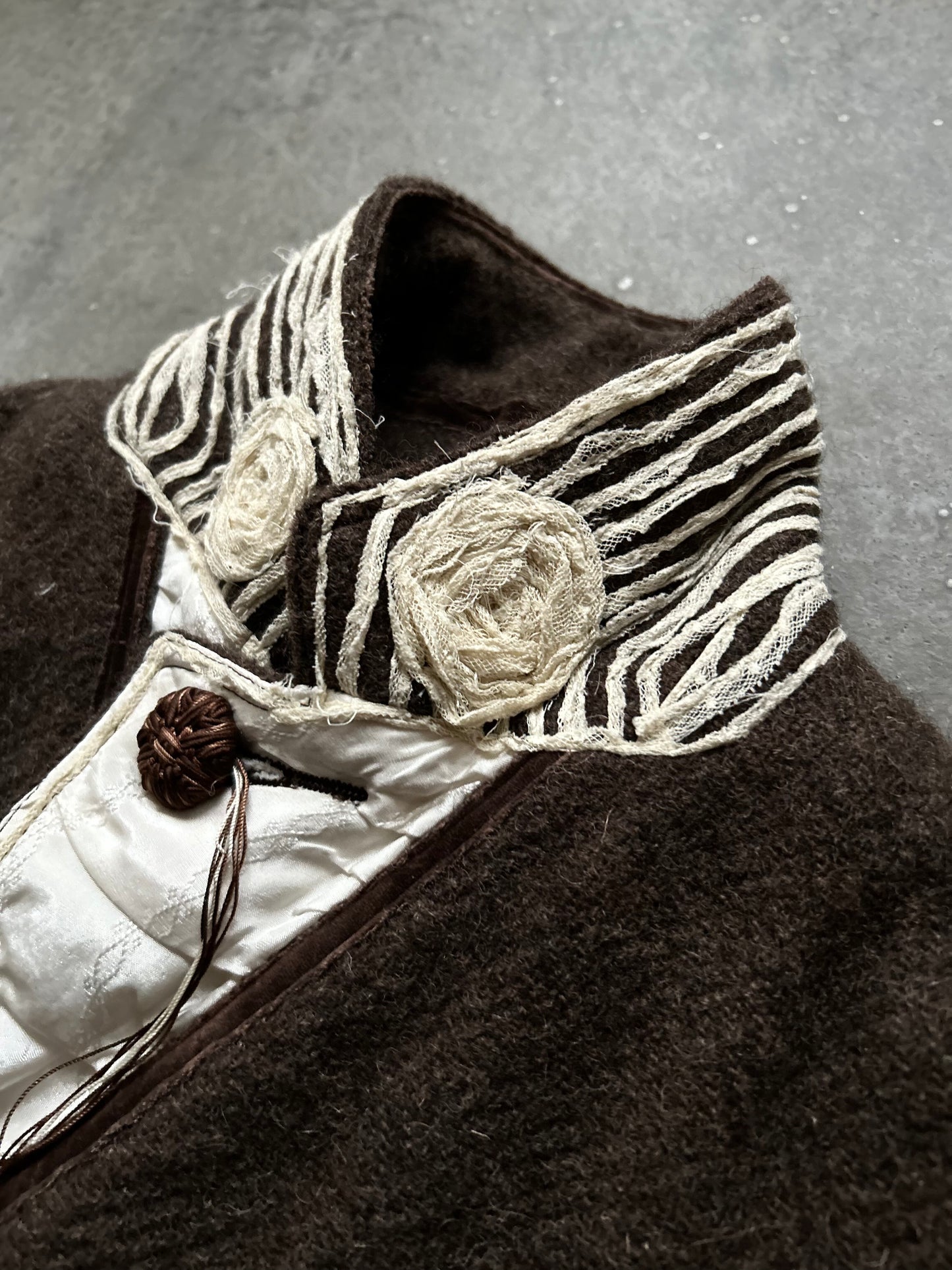 number(n)ine wool jacket in dark brown