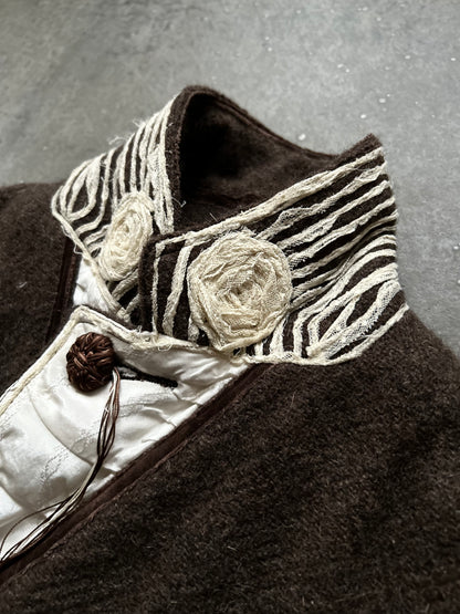 number(n)ine wool jacket in dark brown