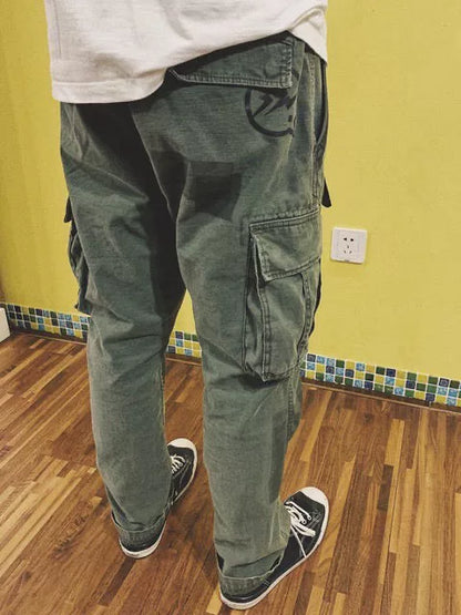 denim cargo pants by vanquish & fragment