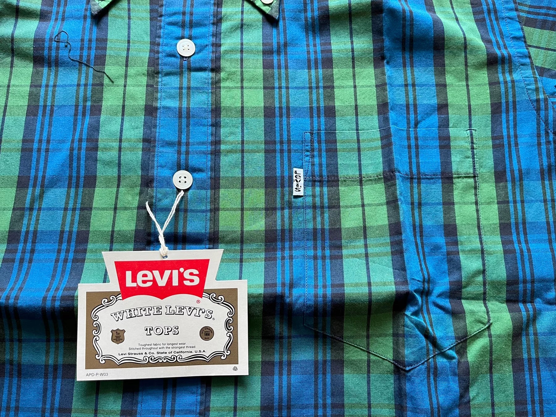 Levi's LVC Cotton Plaid Shirt