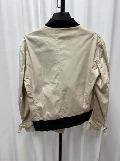 asymmetrical beige jacket size S