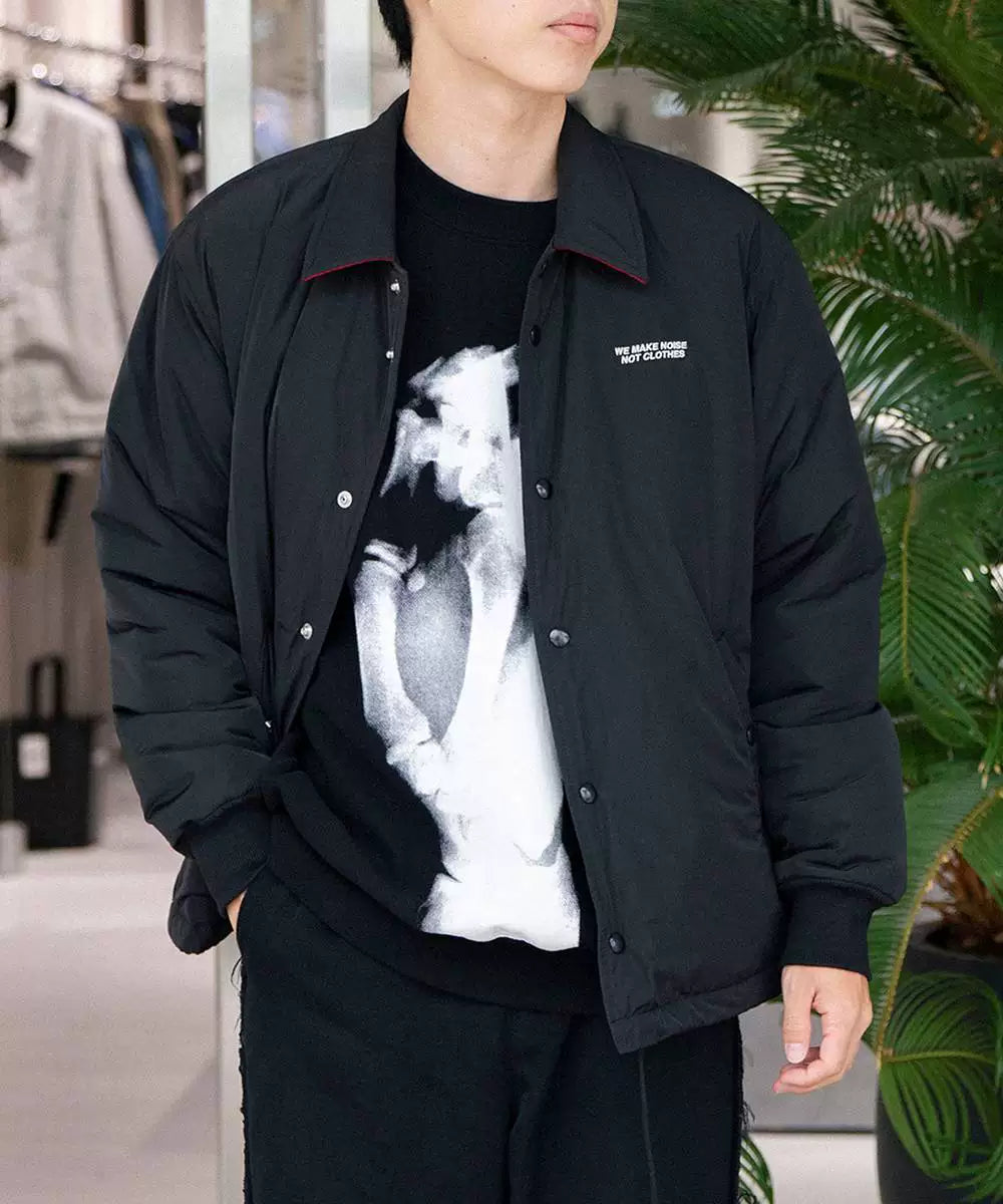 undercover coach jacket with red collar