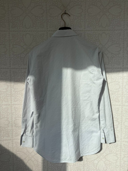 dior light blue patterned long sleeve shirt