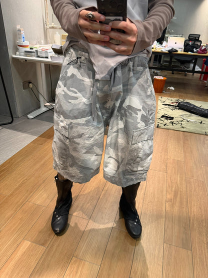 Balenciaga Cargo Shorts Mud-Dyed Collection