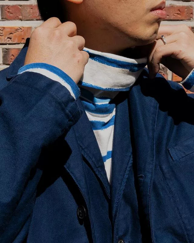 Porter Classic Watercolor Turtleneck Top