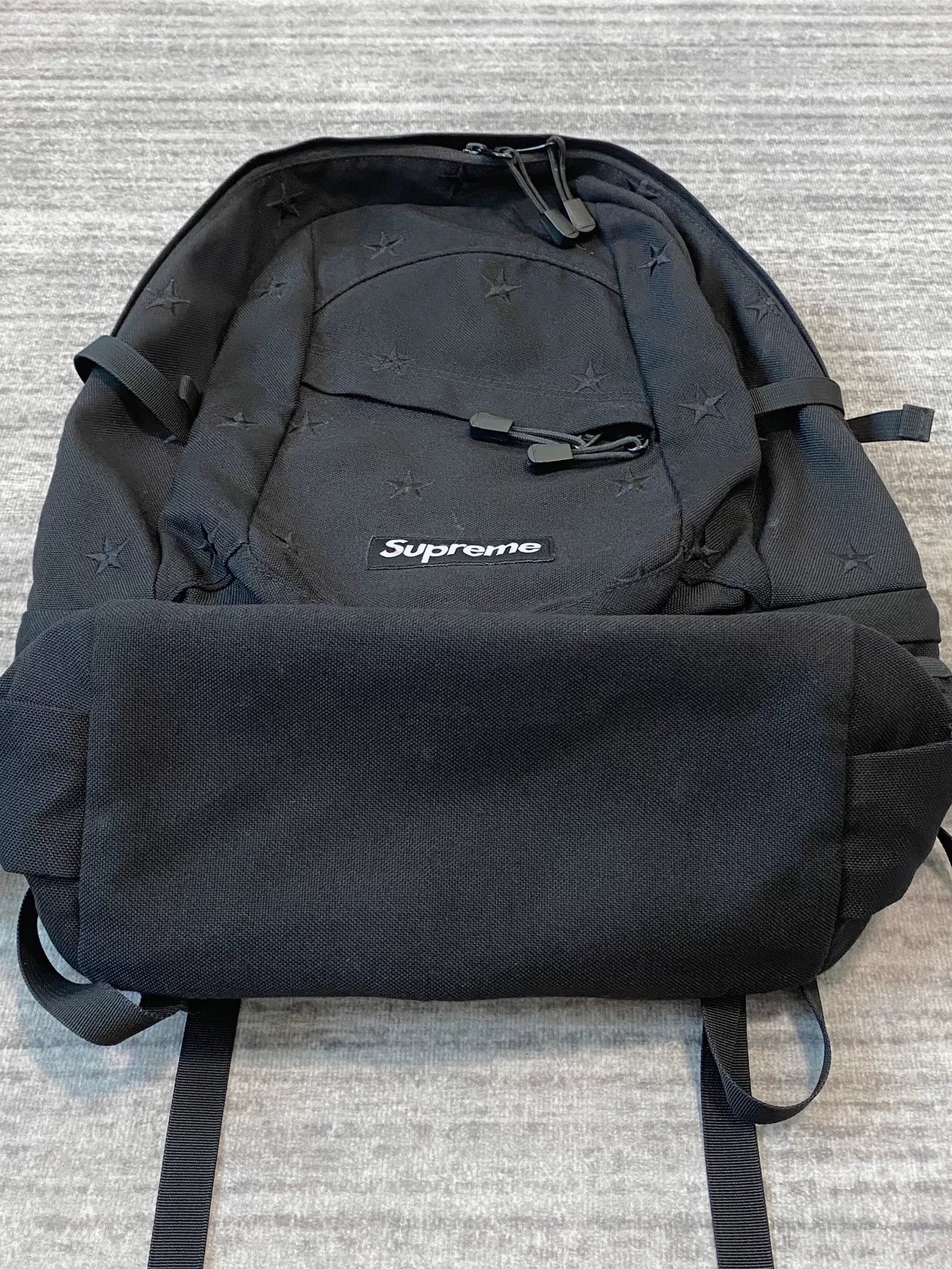 supreme 35th backpack with embroidered stars