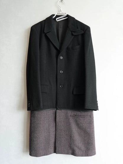 Yohji Yamamoto Removable Dr. Jacket Coat