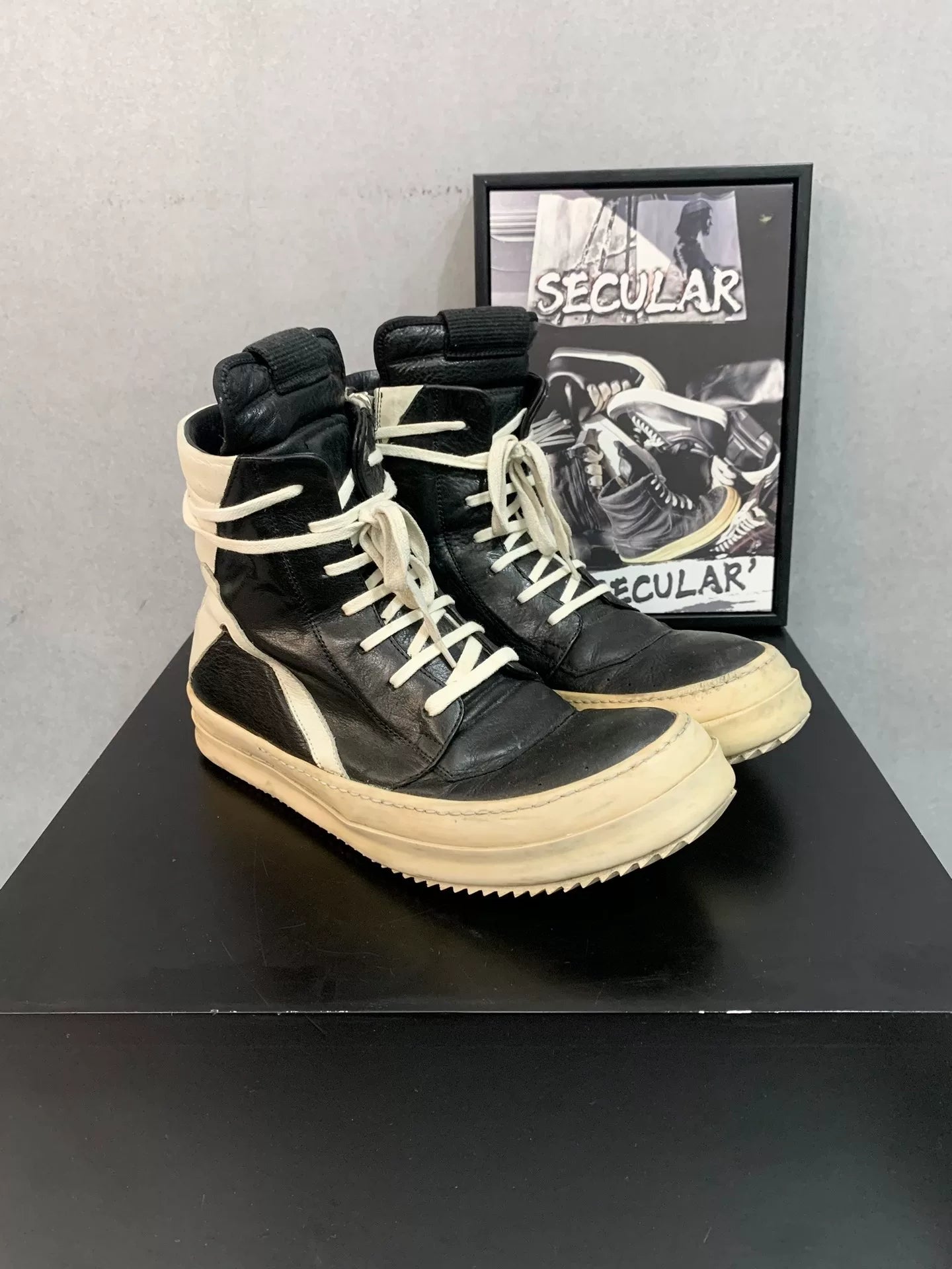 Rick Owens Geobasket High Top Sneakers