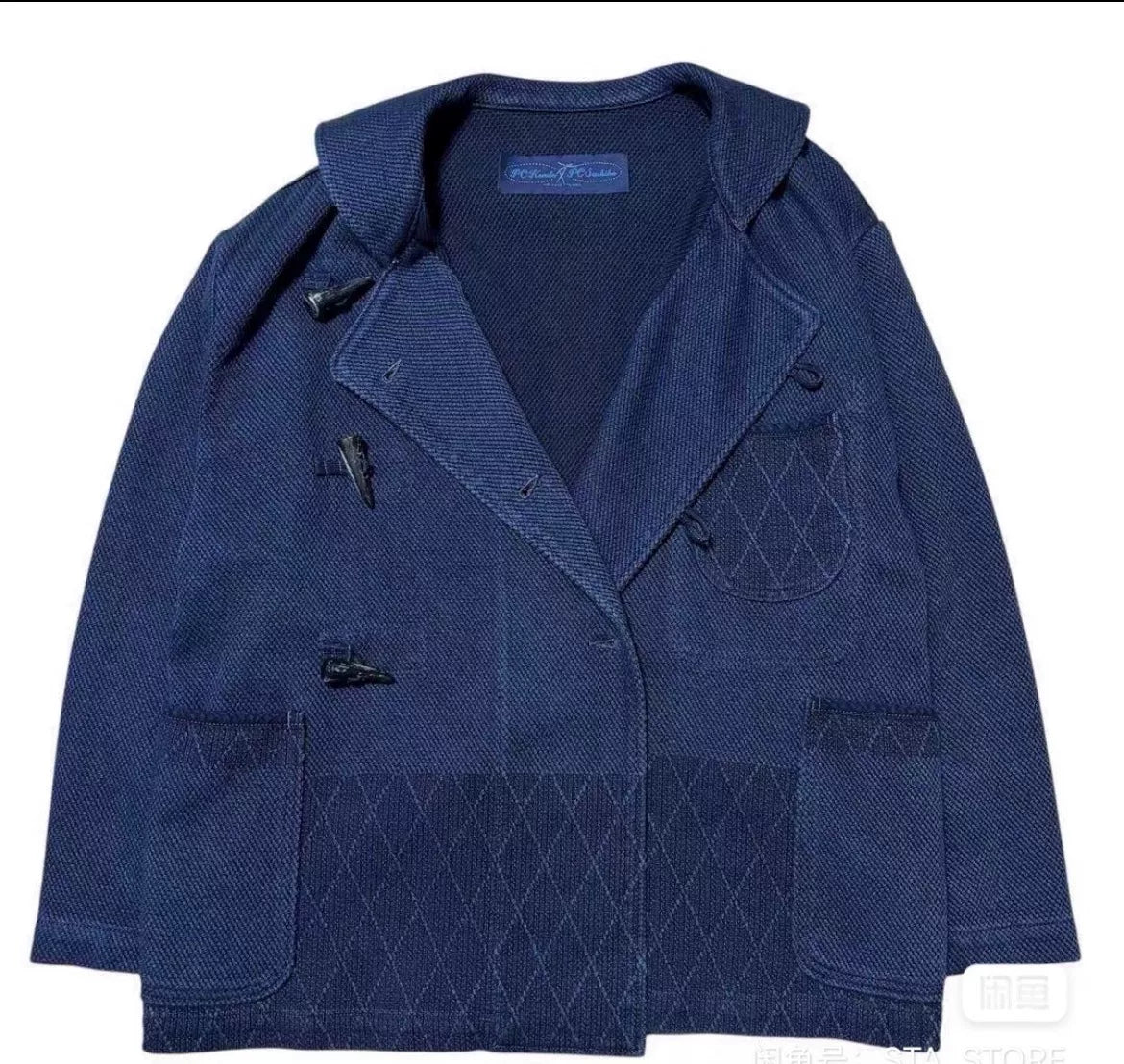 porter classic kendo duffle jacket indigo