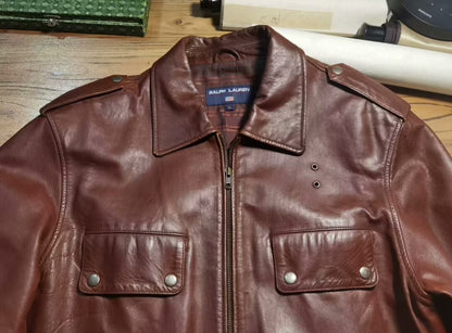 RRL Ralph Lauren Lambskin Motorcycle Jacket
