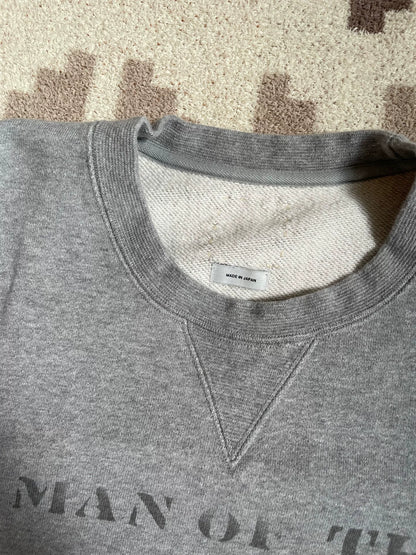 visvim Gray Short-Sleeve Sweatshirt Size 2