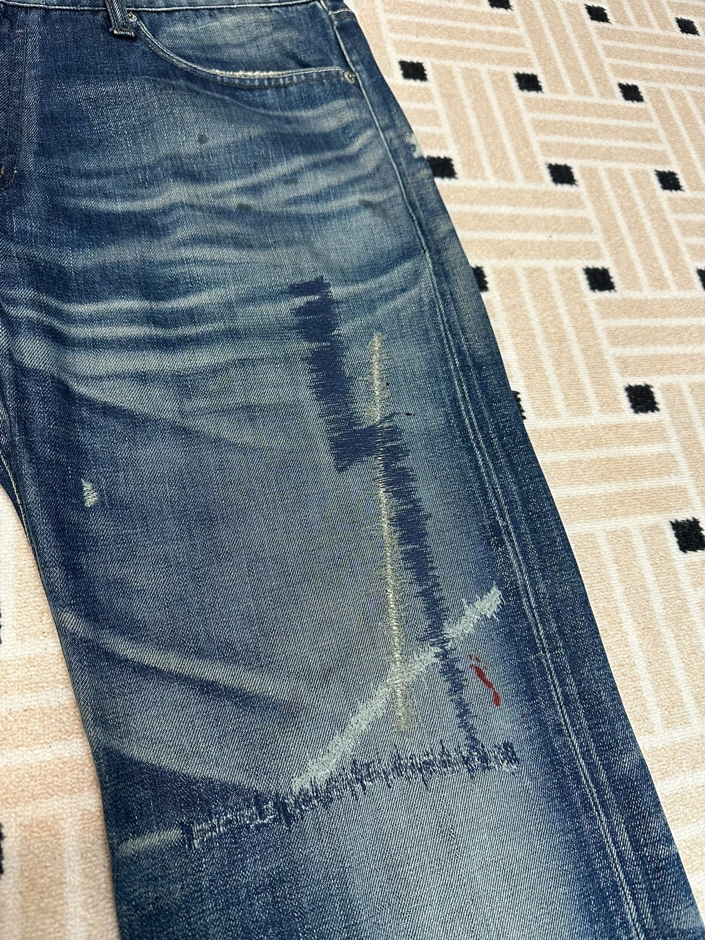 NEIGHBORHOOD 07 FLASH Spade Lightning Denim