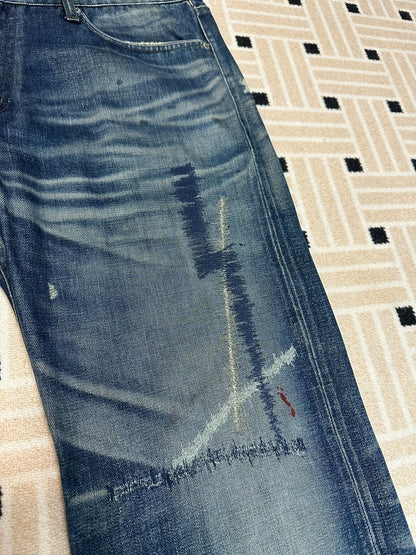 NEIGHBORHOOD 07 FLASH Spade Lightning Denim