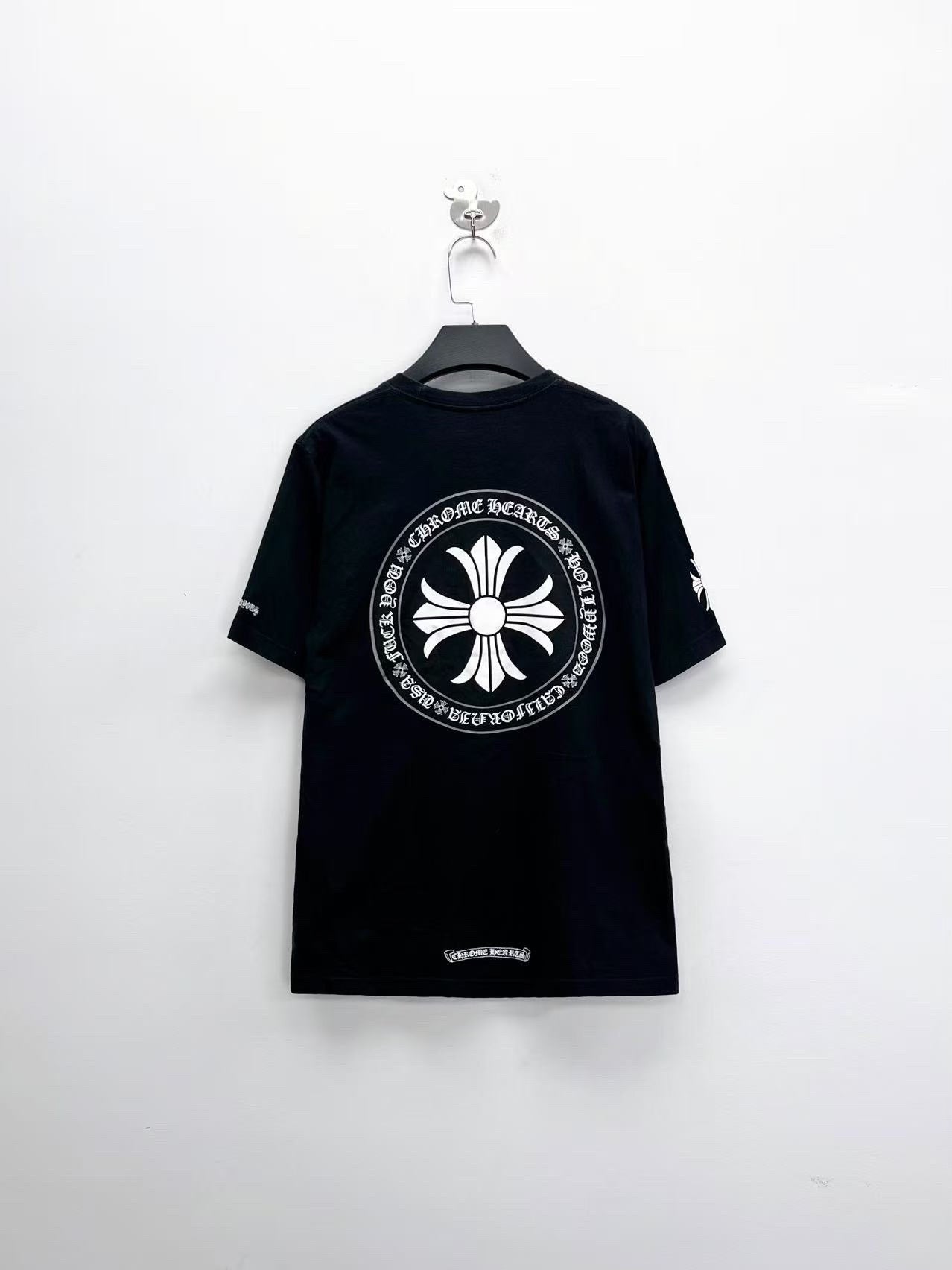 chrome hearts black short sleeve t-shirt