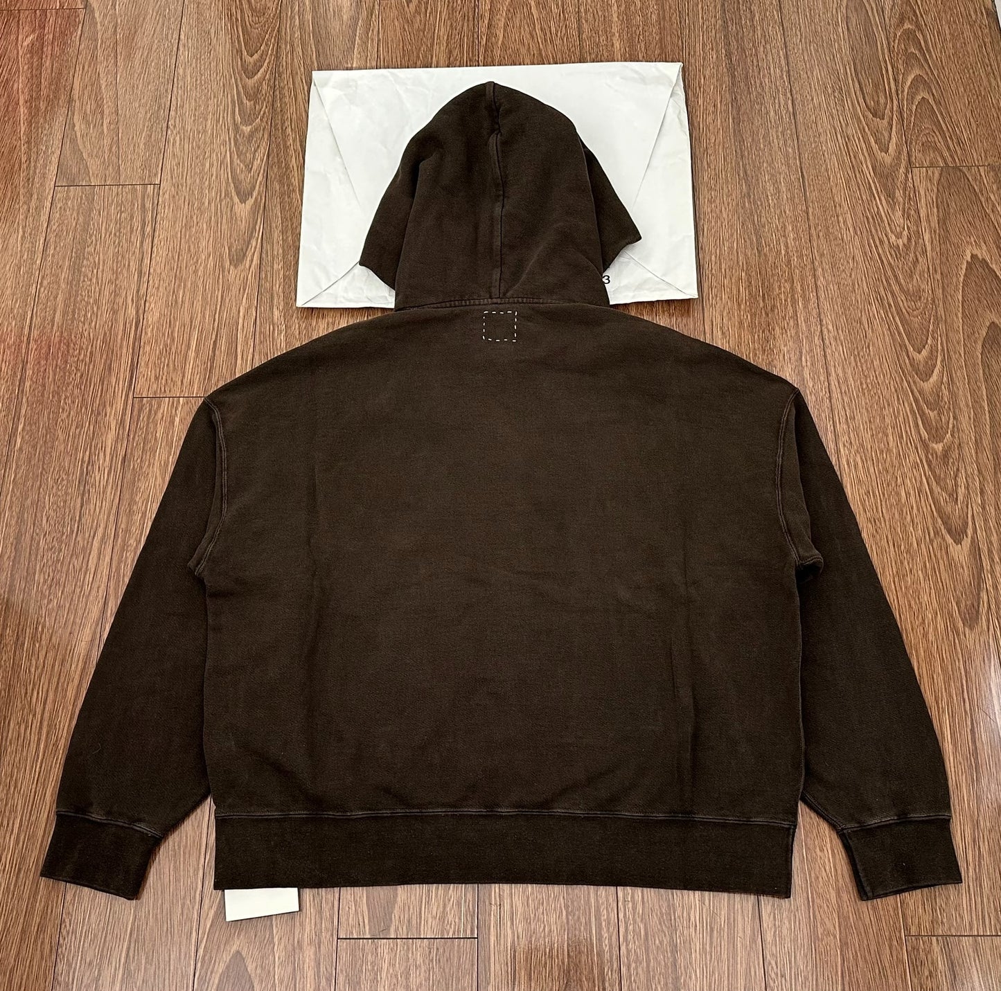 visvim amplus sb hoodie dark mud color