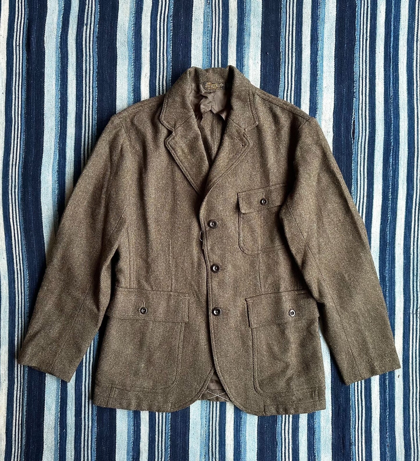 RRL Unconstructed Herringbone Sport Coat