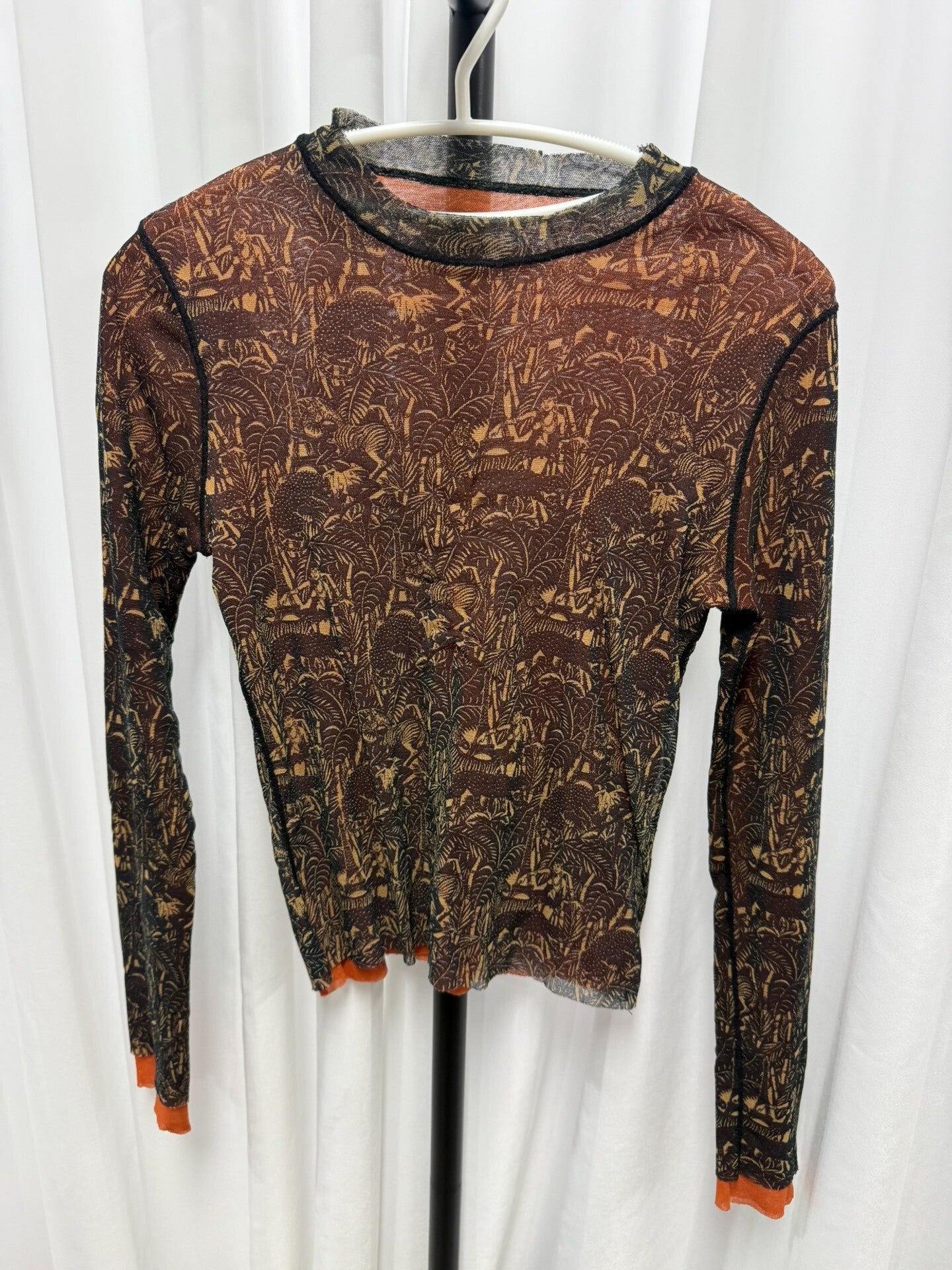 Jean Paul Gaultier Mesh Double Layer Top