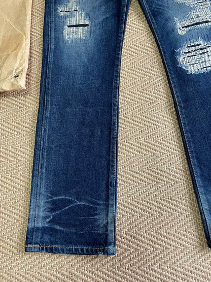 WTAPS Very Skinny Distressed Denim Pants