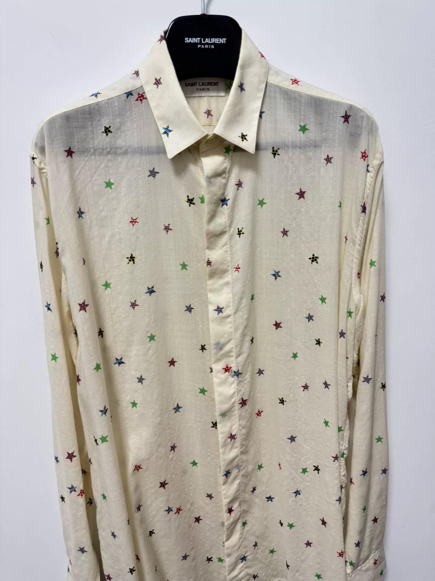 Saint Laurent Multicolor Star Print Shirt