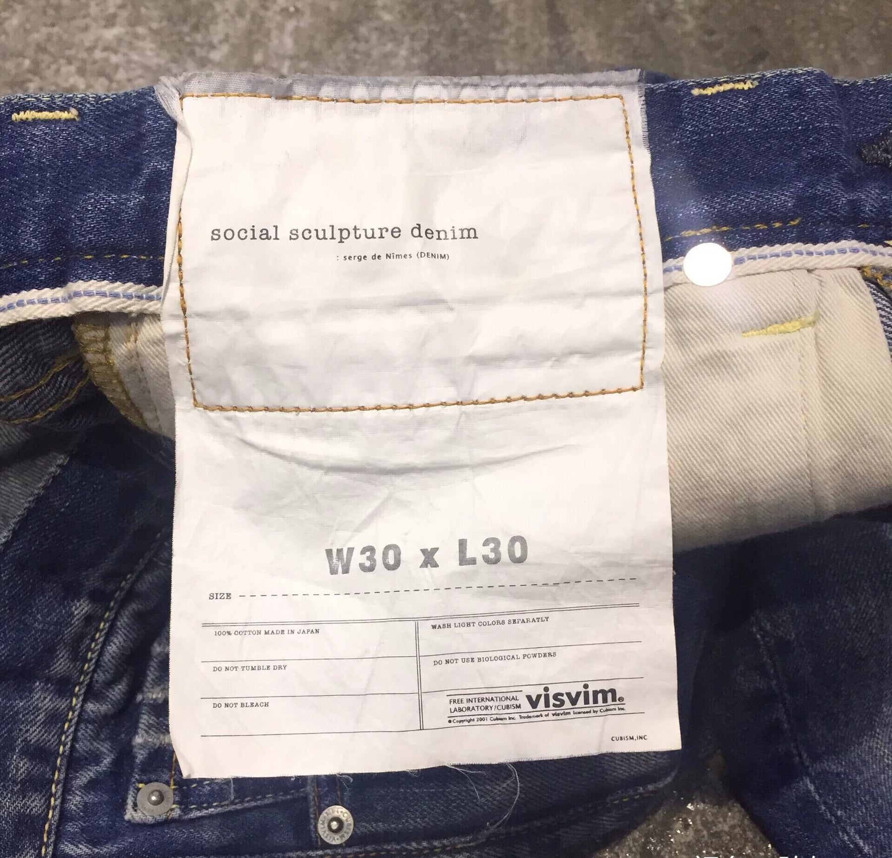 Visvim Social Sculpture Damaged-5 03D5 Jeans