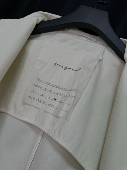 toogood bookbinder jacket in cream color