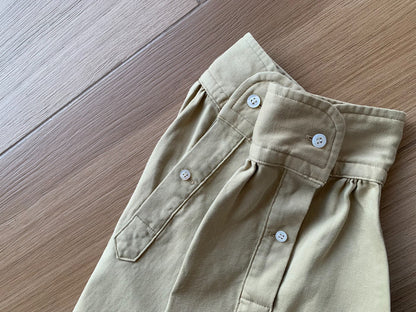 A.PRESSE Double Weave Twill Regular Collar Shirt