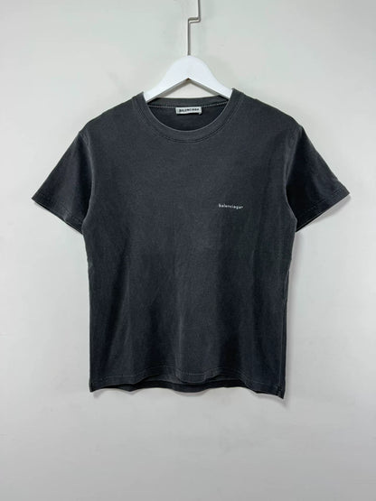 Balenciaga Small Logo Wash Tee Size M