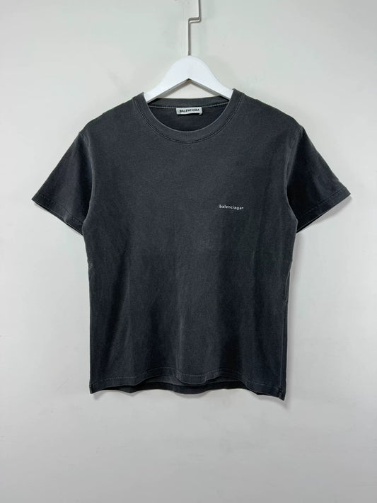 Balenciaga Small Logo Wash Tee Size M