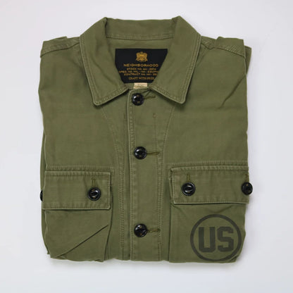 neighborhood long sleeve utility jacket