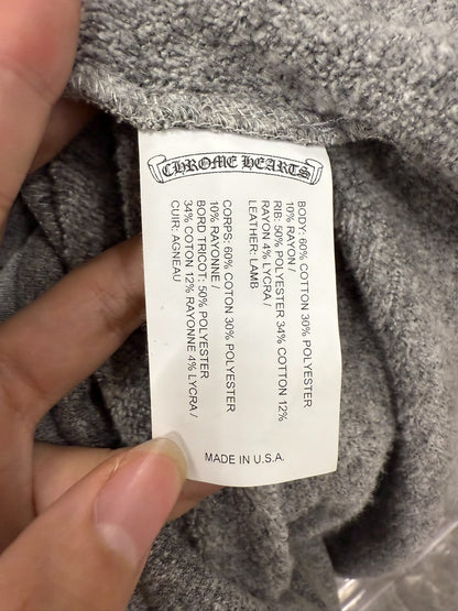 Chrome Hearts Black Cross Gray Hoodie