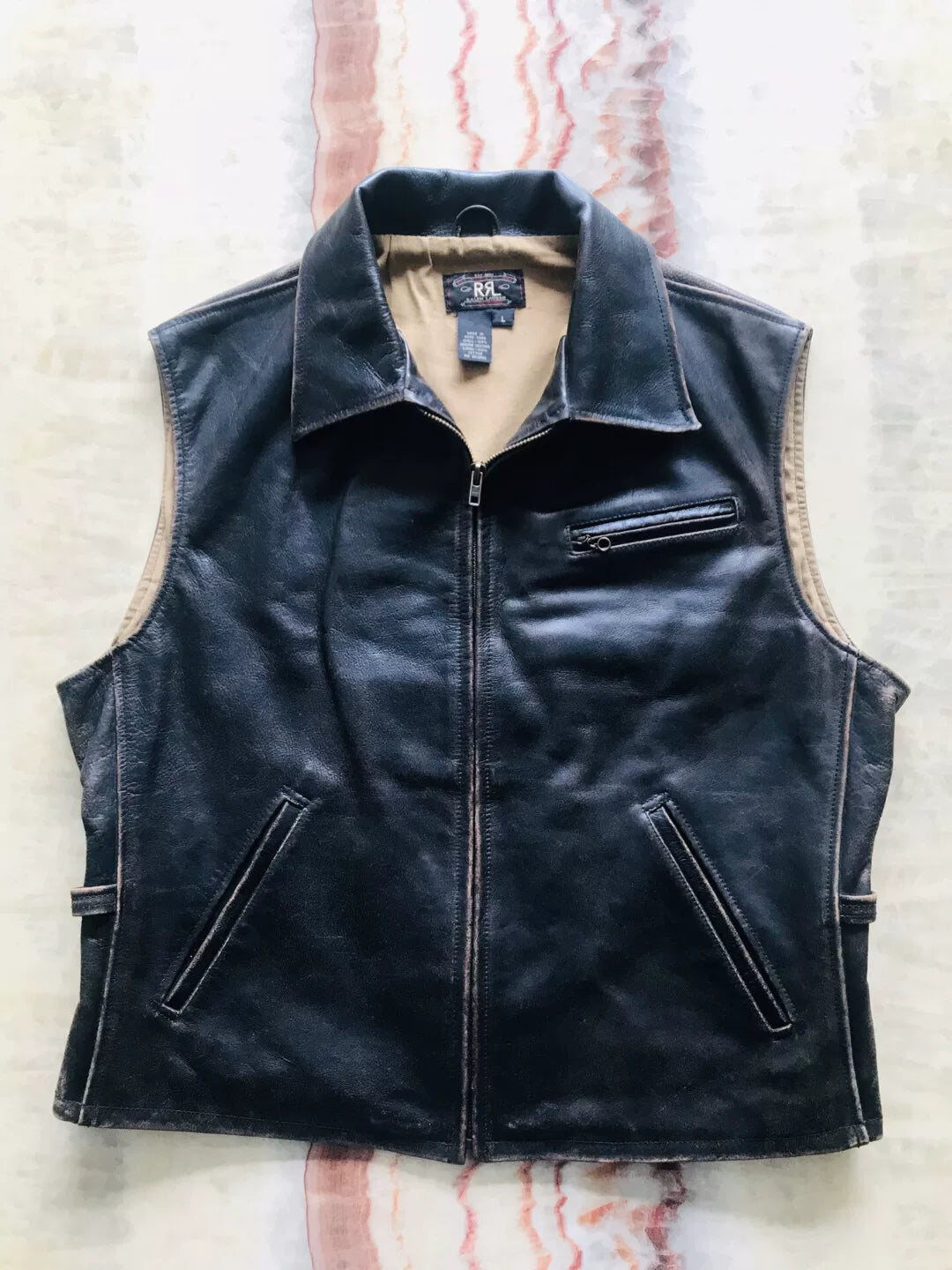 RRL First Gen Leather Vest