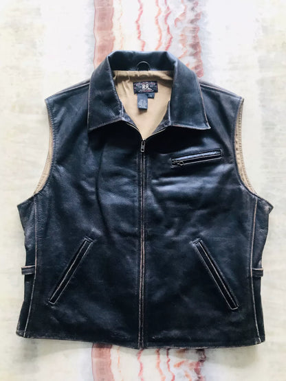 RRL First Gen Leather Vest