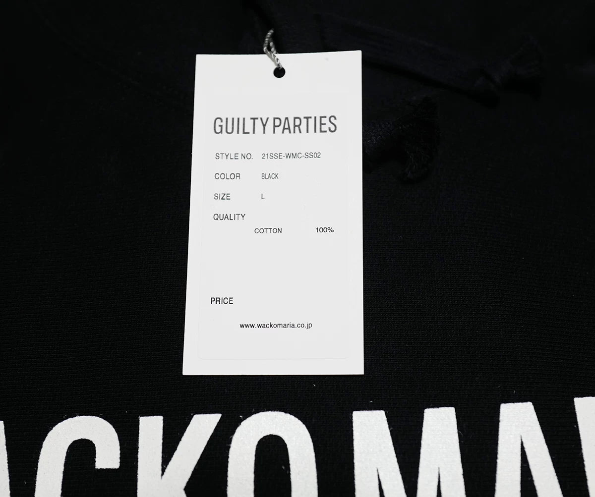 wacko maria heavy weight pullover hoodie