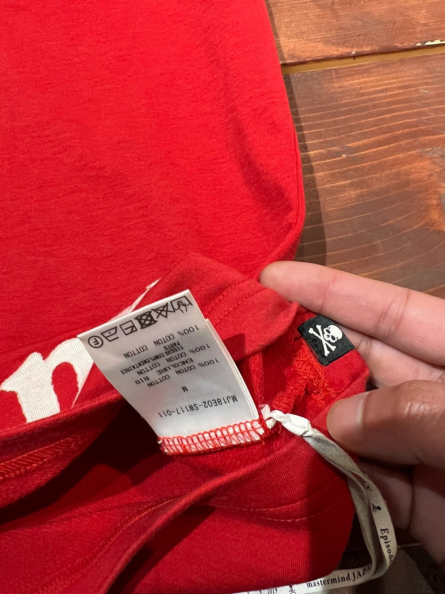 mastermind japan red logo short sleeve shirt