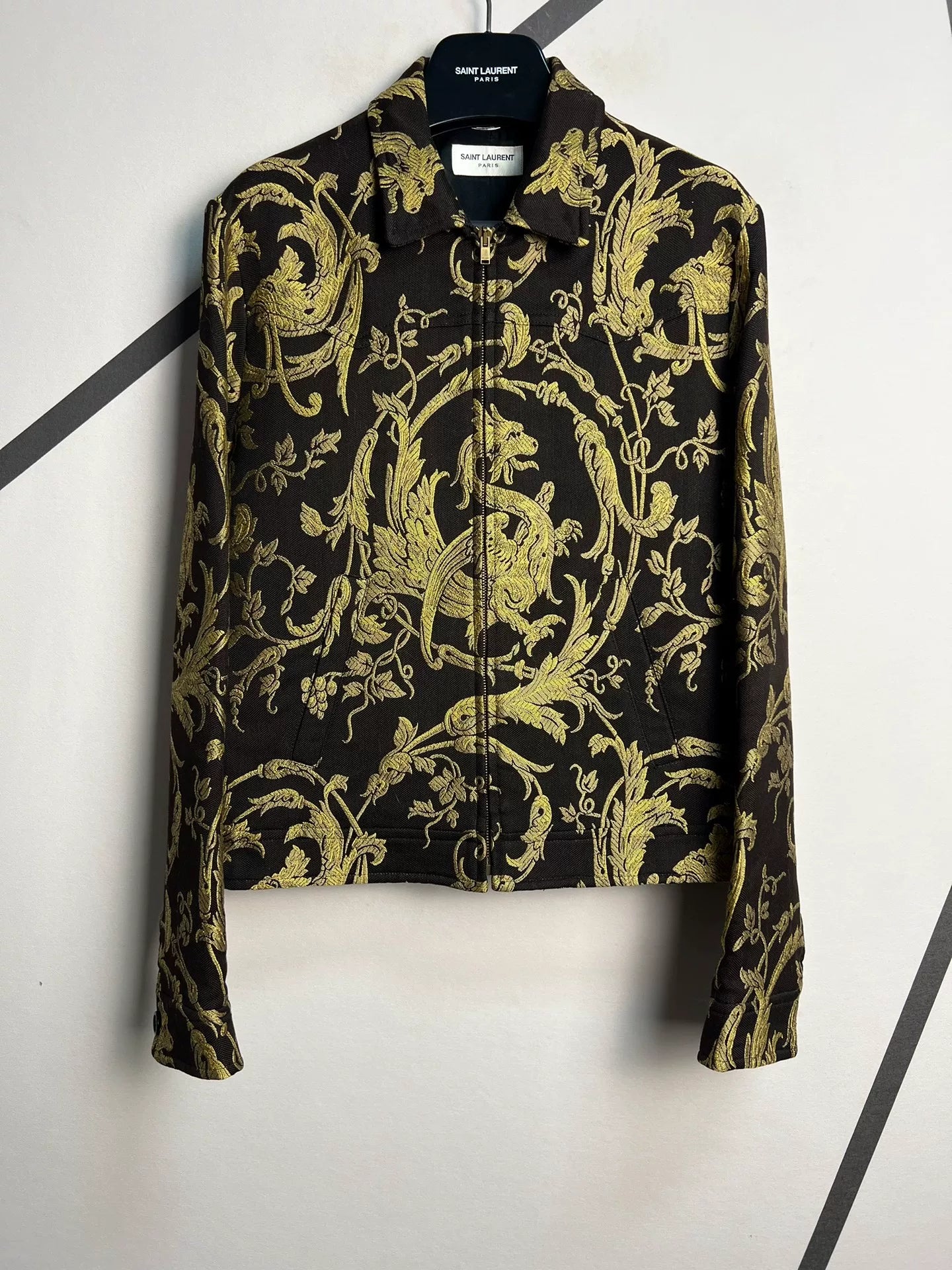 Saint Laurent SLP 2015 Runway Gold Dragon Jacket