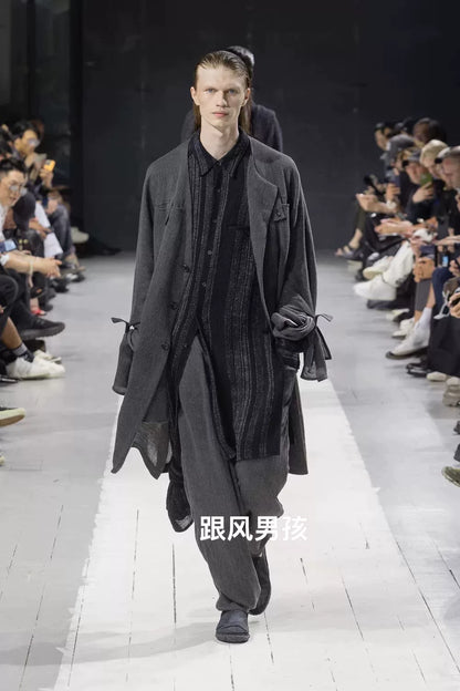 yohji yamamoto twisted long shirt