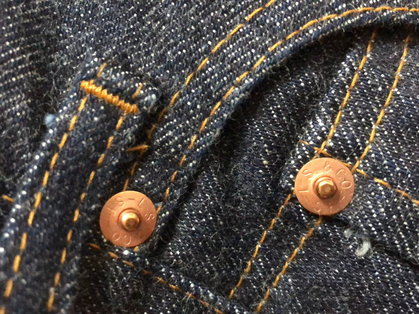 LVC Levi's 502 J22 Raw Denim Jeans