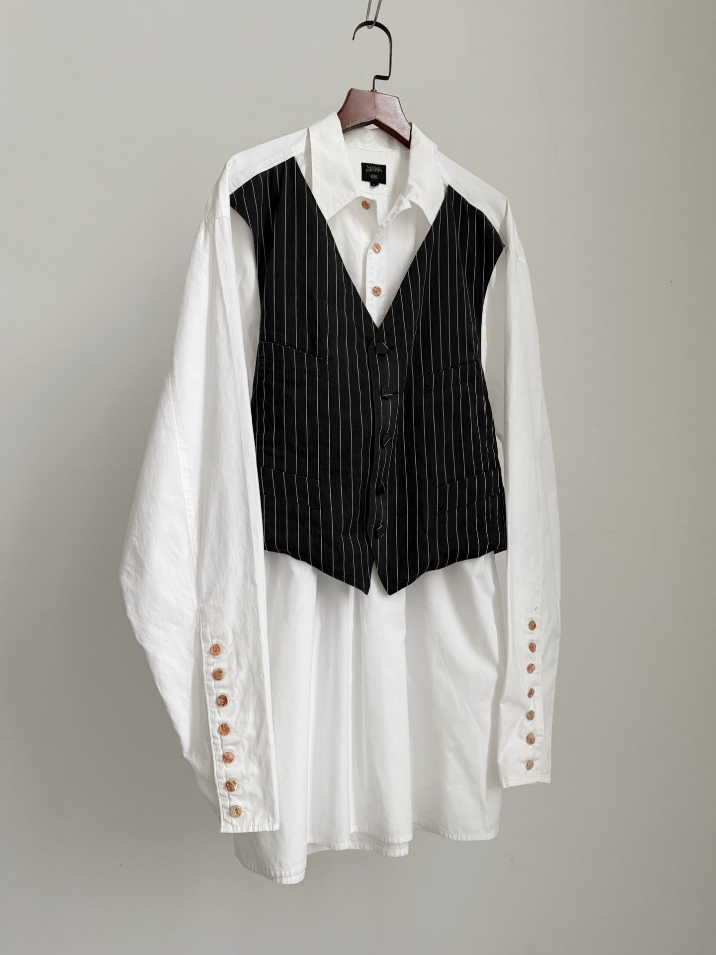 Jean Paul Gaultier Vintage Spliced Vest Shirt