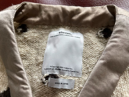 VISVIM SELMER LONG TRIANGLE CARDIGAN