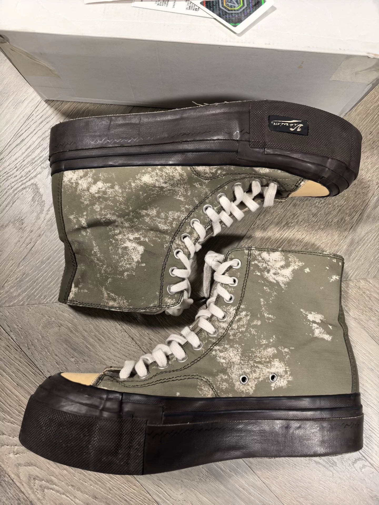 visvim skagway hi g.patten canvas shoes