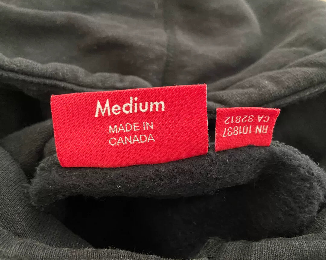 supreme box logo hoodie black