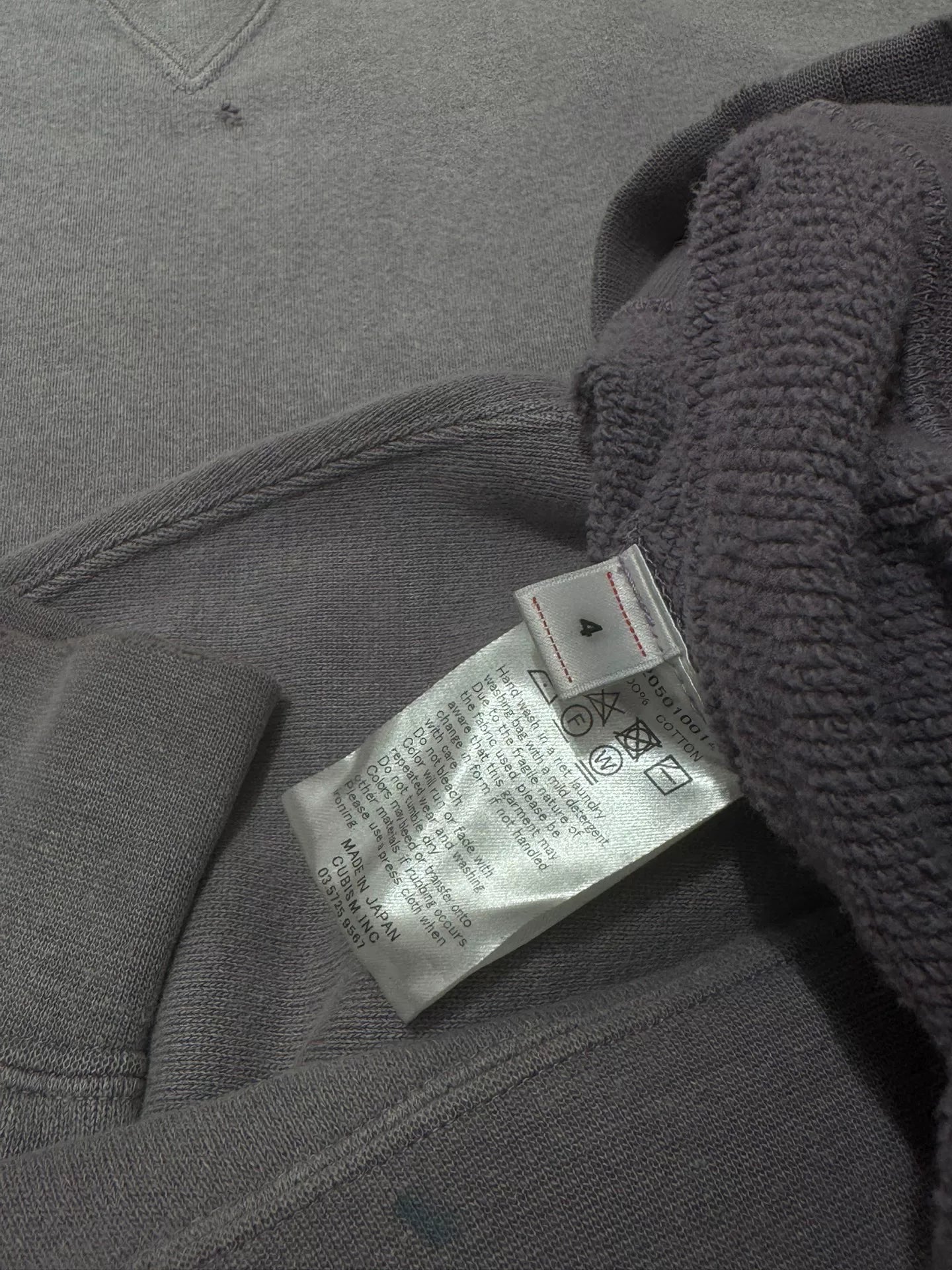 navy dyed oversized sweatshirt with details