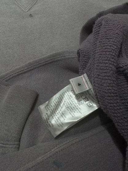 navy dyed oversized sweatshirt with details