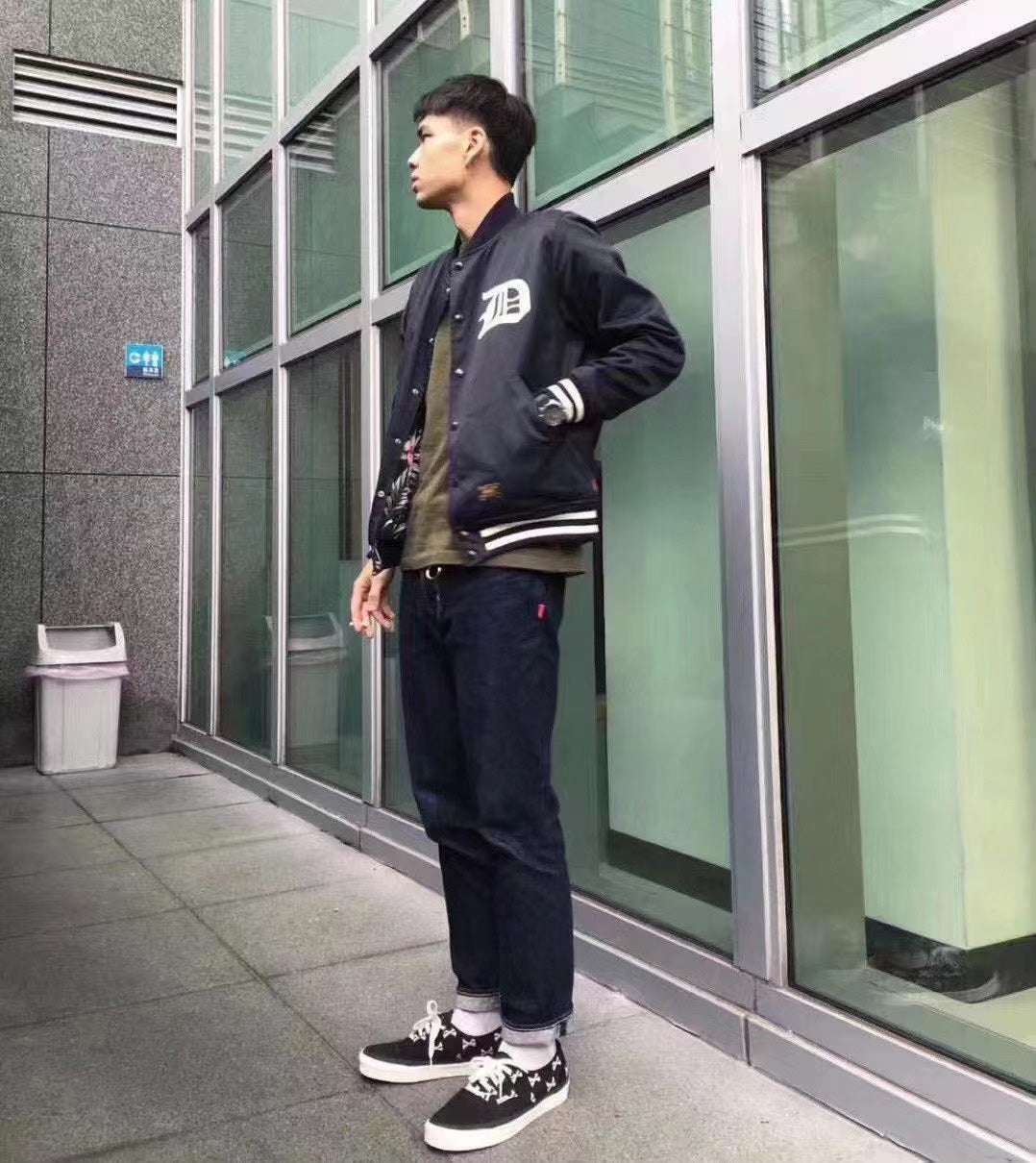WTAPS TEAM JK 15SS Reversible Baseball Jacket